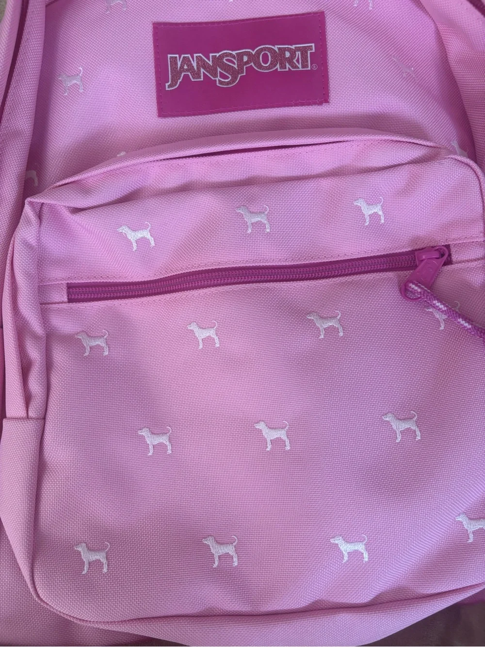 Victoria’s Secret Pink x Jansport Backpack & Lunch Bag Set Pink Puppy Dog